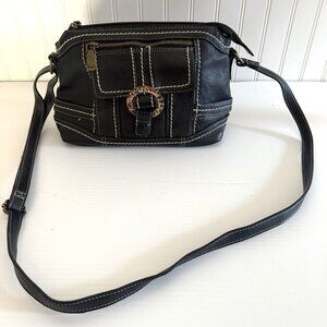 b.o.c. Bridgeville East/West Crossbody Medium Purse Black Adjustable Strap